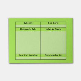 Hausaufgaben-Projekt-Post-Itanmerkungen Post-it Klebezettel