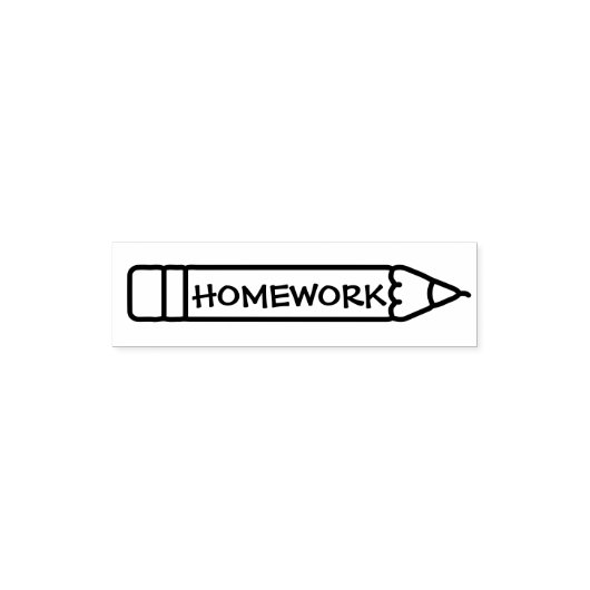 Hausaufgaben Schullehrer Permastempel (Design)