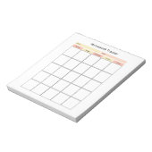 Hausaufgaben Tracker Notepad Notizblock (Rotiert)