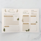 Hausaufgaben und Studienplaner Karte (Innenseite)