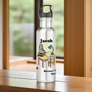 Hausaufgaben: Weil 7 Stunden Schulzeit nicht genug Edelstahlflasche