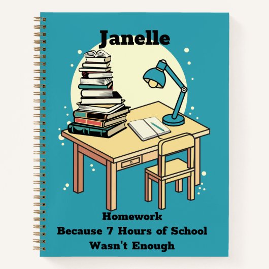 Hausaufgaben: Weil 7 Stunden Schulzeit nicht genug Notizblock (Vorderseite)