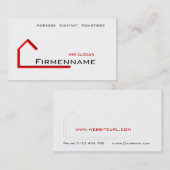 Hausbau Visitenkarte (Vorne/Hinten)