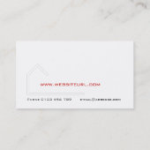 Hausbau Visitenkarte (Rückseite)