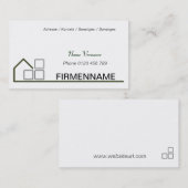 hausbau visitenkarte (Vorne/Hinten)