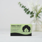 Hausbaum-Logo | Grashintergrund Visitenkarte (Stehend Vorderseite)