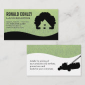 Hausbaum-Logo | Grashintergrund Visitenkarte (Vorne/Hinten)