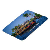 Hausboot in Alappuzha, Kerala, Indien Magnet (Linke Seite)