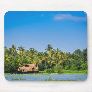 Hausboot in den Backwaters von Kerala Mousepad