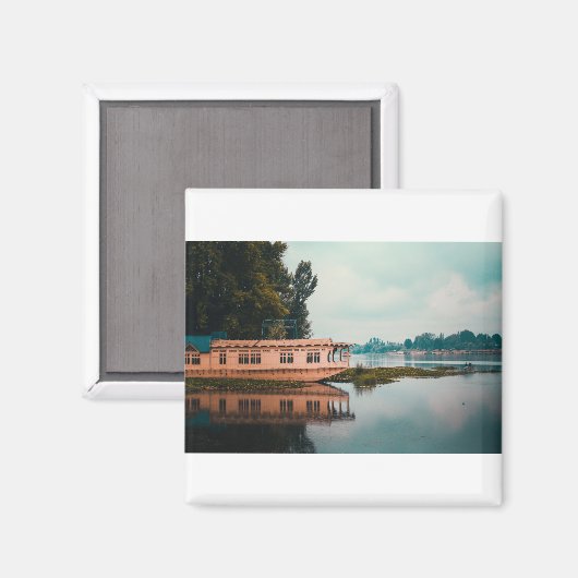 Hausboot Magnet (Vorderseite/Rückseite)