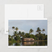 Hausboot Postkarte (Vorne/Hinten)