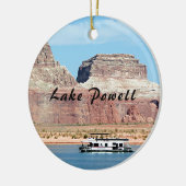 Hausboot, See Powell, Arizona, USA 6 (Titel) Keramik Ornament (Links)