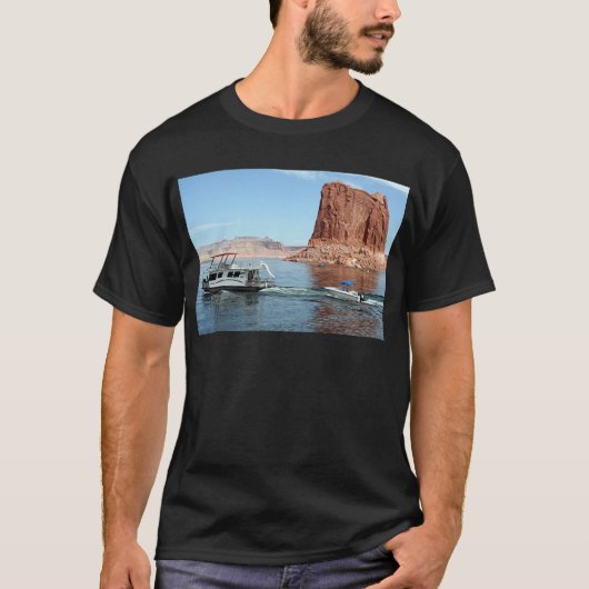 Hausboot, See Powell, USA T-Shirt (Vorderseite)