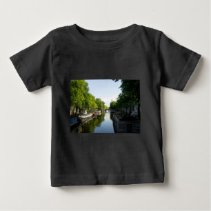 Hausboote auf dem Amsterdamer Kanal Baby T-shirt
