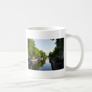Hausboote auf dem Amsterdamer Kanal Kaffeetasse