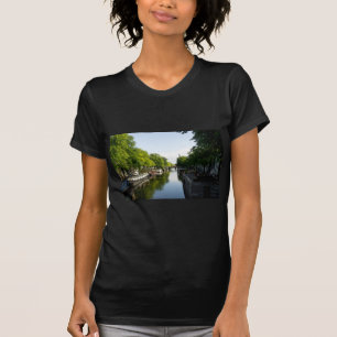 Hausboote auf dem Amsterdamer Kanal T-Shirt