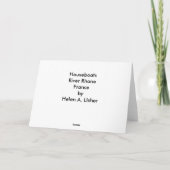 Hausboote Feiertagskarte (Rückseite)