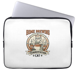 Hausbrauen Fermentation Katze Hausbrauen Ferment Laptopschutzhülle