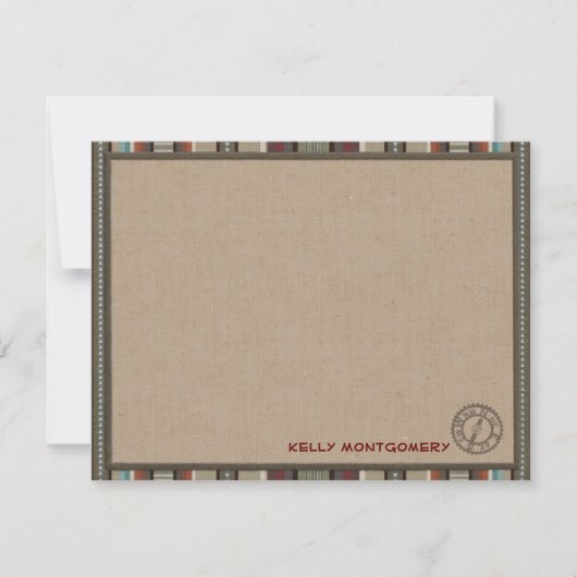 Häuschen-Art-personalisierte flache Einladung (Vorderseite)