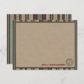 Häuschen-Art-personalisierte flache Einladung (Vorne/Hinten)