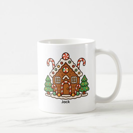 Häuschen aus Lebkuchen Kaffeetasse (Rechts)