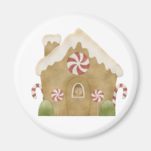 Häuschen aus Lebkuchen Magnet (Vorne)