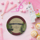 Häuschen-Gebirgskabinen-rustikale Pappteller (Party)