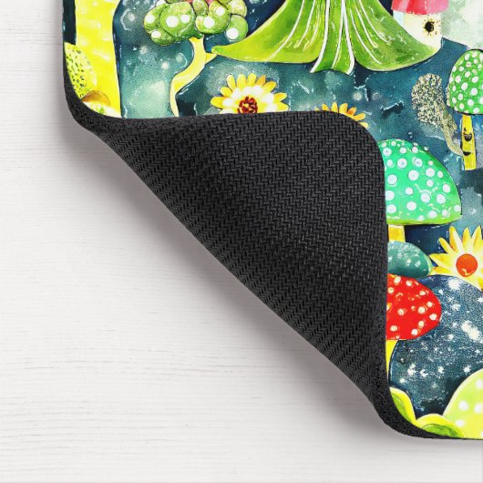 Häuschen und Pilze Mousepad (Ecke)