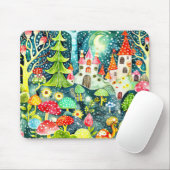 Häuschen und Pilze Mousepad (Mit Mouse)