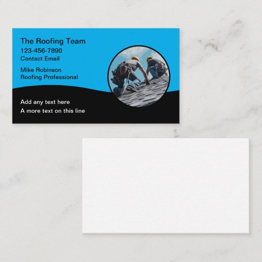 Hausdächer Moderne Visitenkarten Visitenkarte (Vorne/Hinten)