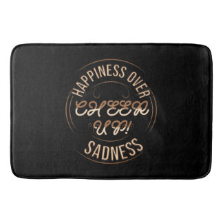 HAUSDEKO WÄHLE GLÜCKLICH AUFMUNTERUNG BADMATTE  BADEMATTE