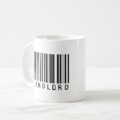 Hauseigentümer-Bar-Code Kaffeetasse (Vorderseite Links)