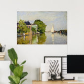 Häuser am Achterzaan - Claude Monet Poster (Heimbüro)