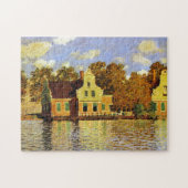Häuser am Fluss Zaan in Zaandam Monet Fine Art Puzzle (Horizontal)