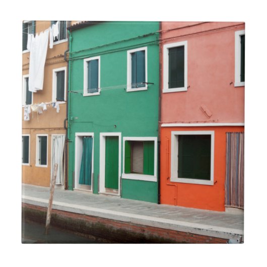 Häuser am Meer Fliese (Vorderseite)