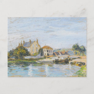 Häuser am Rand Alfred Sisley Postkarte