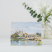 Häuser am Rand Alfred Sisley Postkarte (Stehend Vorderseite)