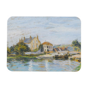 Häuser am Rande des Schlosses von La Garonne Magnet