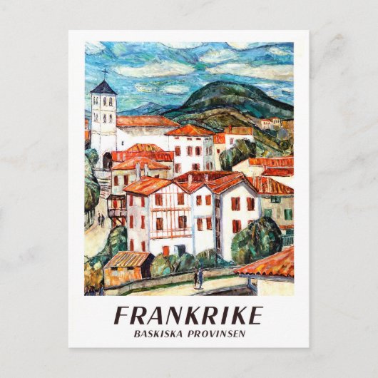 Häuser an der Côte-Basque, Frankreich Postkarte (Vorderseite)