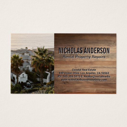 Häuser an der Küste (Vorderseite)