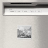Häuser auf dem Chirurgen-Platz, Edinburgh Magnet (In Situ (Geschirrspüler))