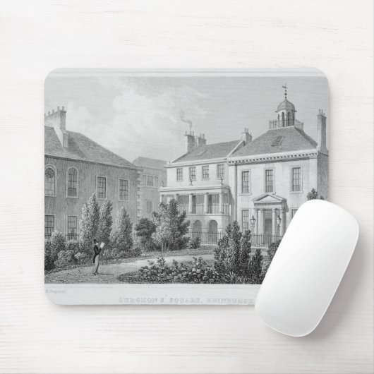 Häuser auf dem Quadrat der Chirurgen, Edinburgh Mousepad (Mit Mouse)