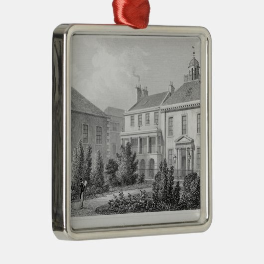 Häuser auf dem Quadrat der Chirurgen, Edinburgh Ornament Aus Metall (Rechts)