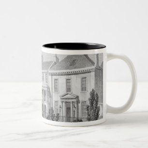 Häuser auf dem Quadrat der Chirurgen, Edinburgh Zweifarbige Tasse