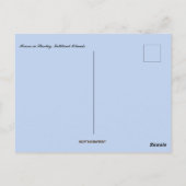 Häuser auf den Stanley-Falkland-Inseln Postkarte (Rückseite)