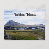 Häuser auf den Stanley-Falkland-Inseln Postkarte (Vorderseite)