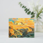 Häuser auf einem Berg, New Mexico Postkarte (Stehend Vorderseite)