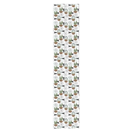 Häuser aus dem Mittelalter auf Weiß | Schönes Retr Kurzer Tischläufer (Vorderseite)