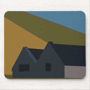 Häuser Berge Natur Landschaft Mousepad
