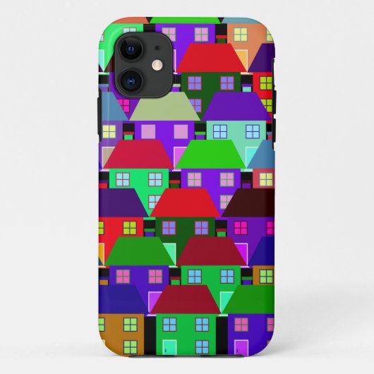 HÄUSER BUNTE HEIMAT GEMEINSCHAFT Case-Mate iPhone HÜLLE (Rückseite)